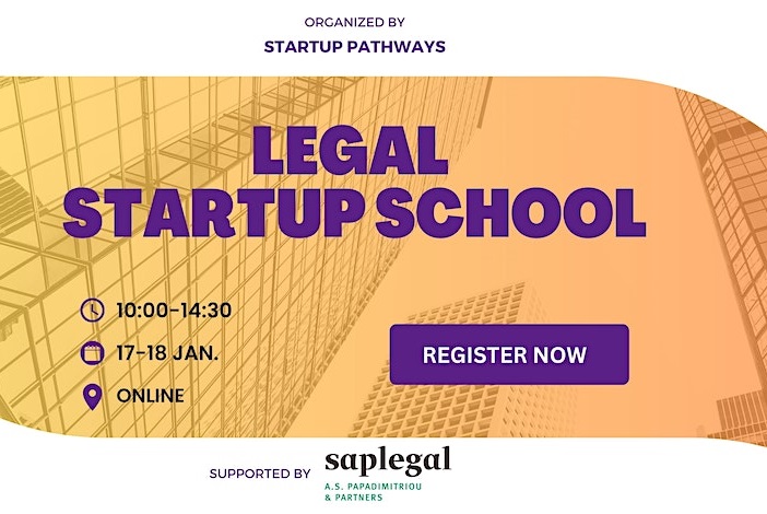 Δωρεάν Legal School για startups από τη Saplegal και τη Startup Pathways